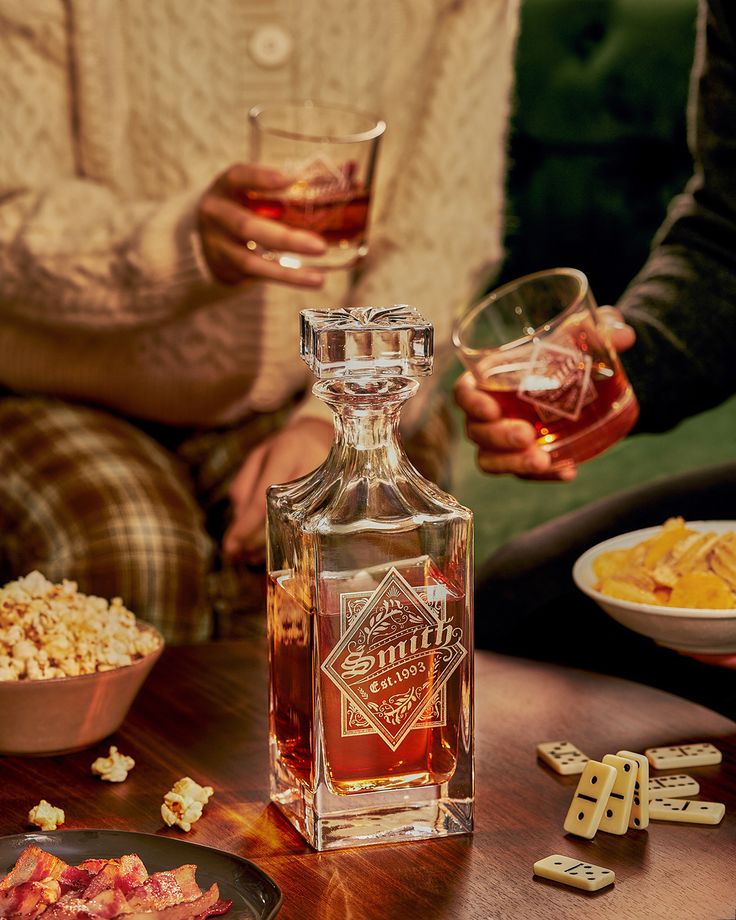2D Glass Whiskey Bottle