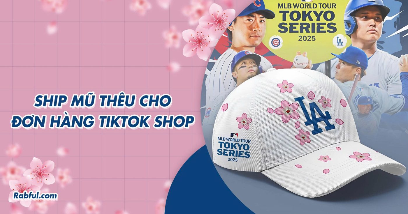Ship Mũ Thêu Cho Đơn Hàng Tiktok Shop