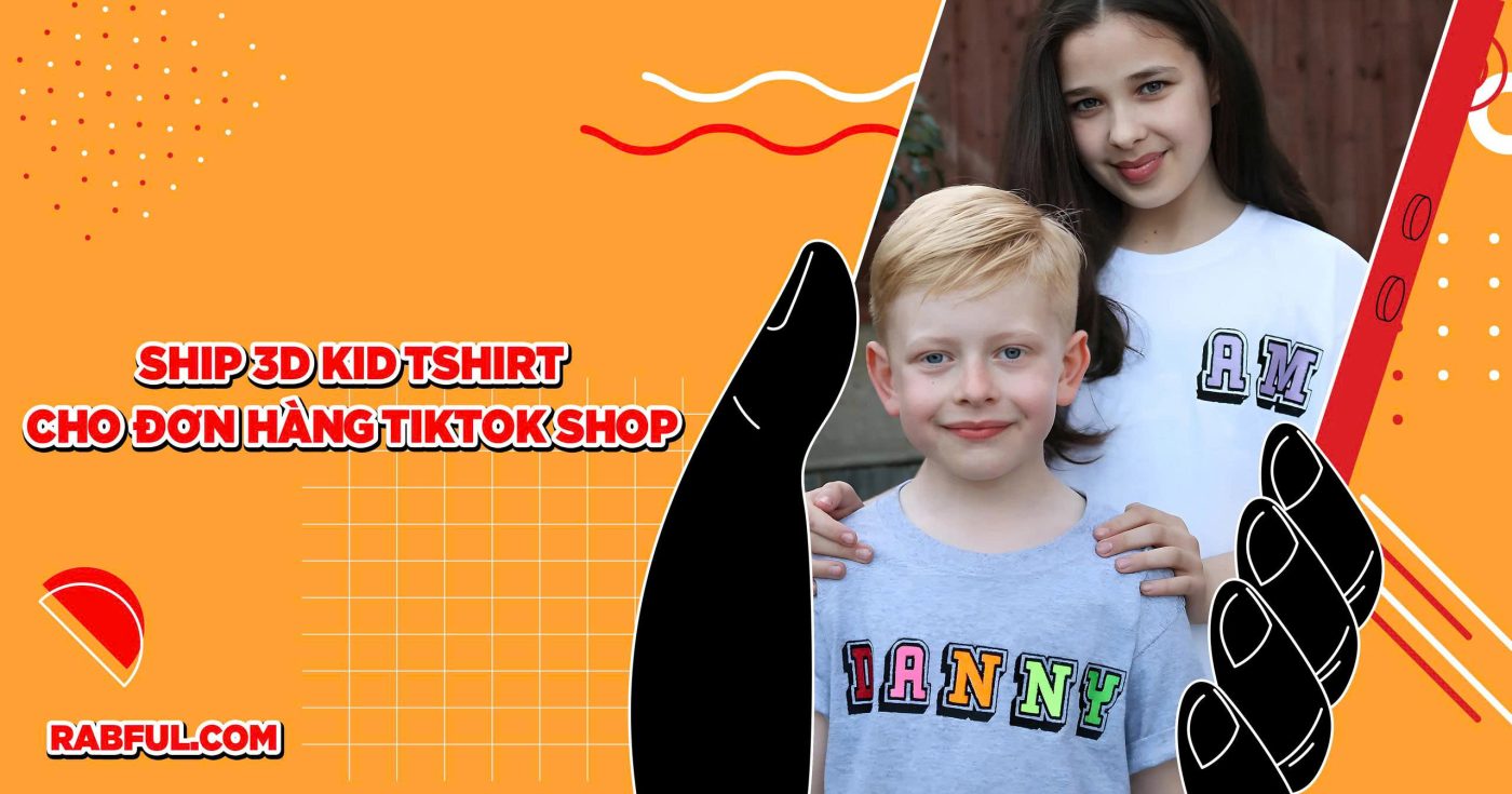 Ship 3D Kid Tshirt Cho Đơn Hàng Tiktok Shop