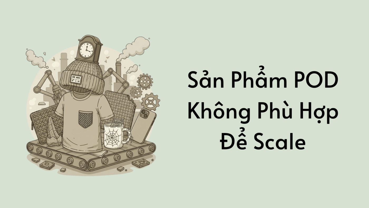 Sản Phẩm POD Không Phù Hợp Để Scale