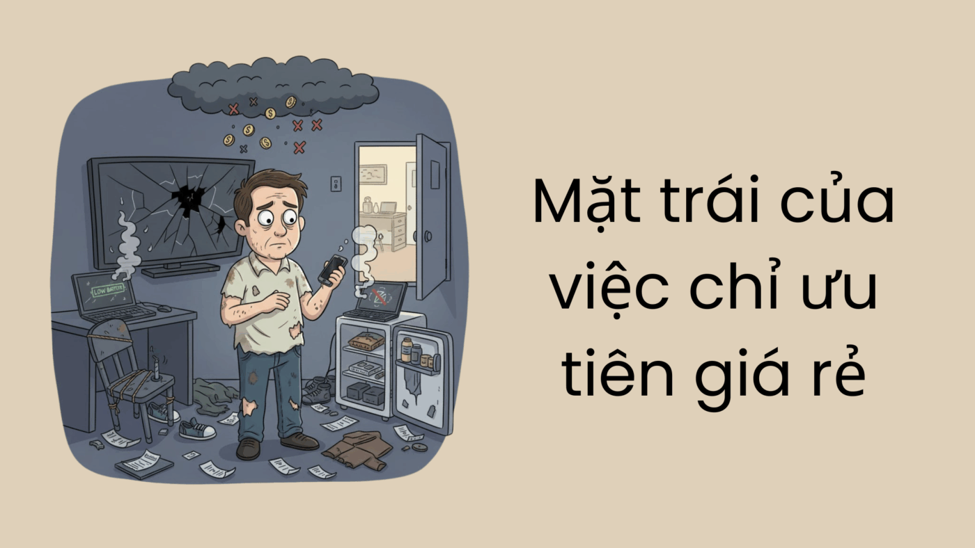Mặt trái của việc chỉ ưu tiên giá rẻ