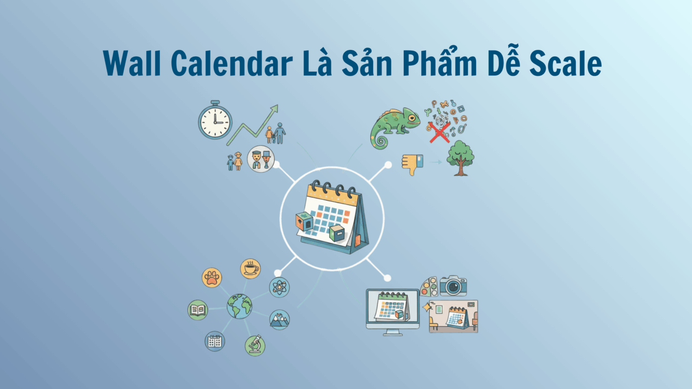 Wall Calendar 3D Là Sản Phẩm Dễ Scale