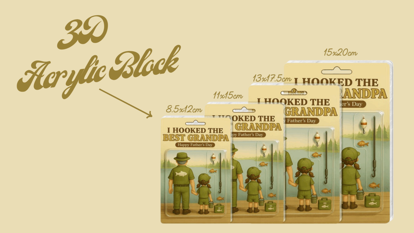 3D Acrylic Block có 4 size