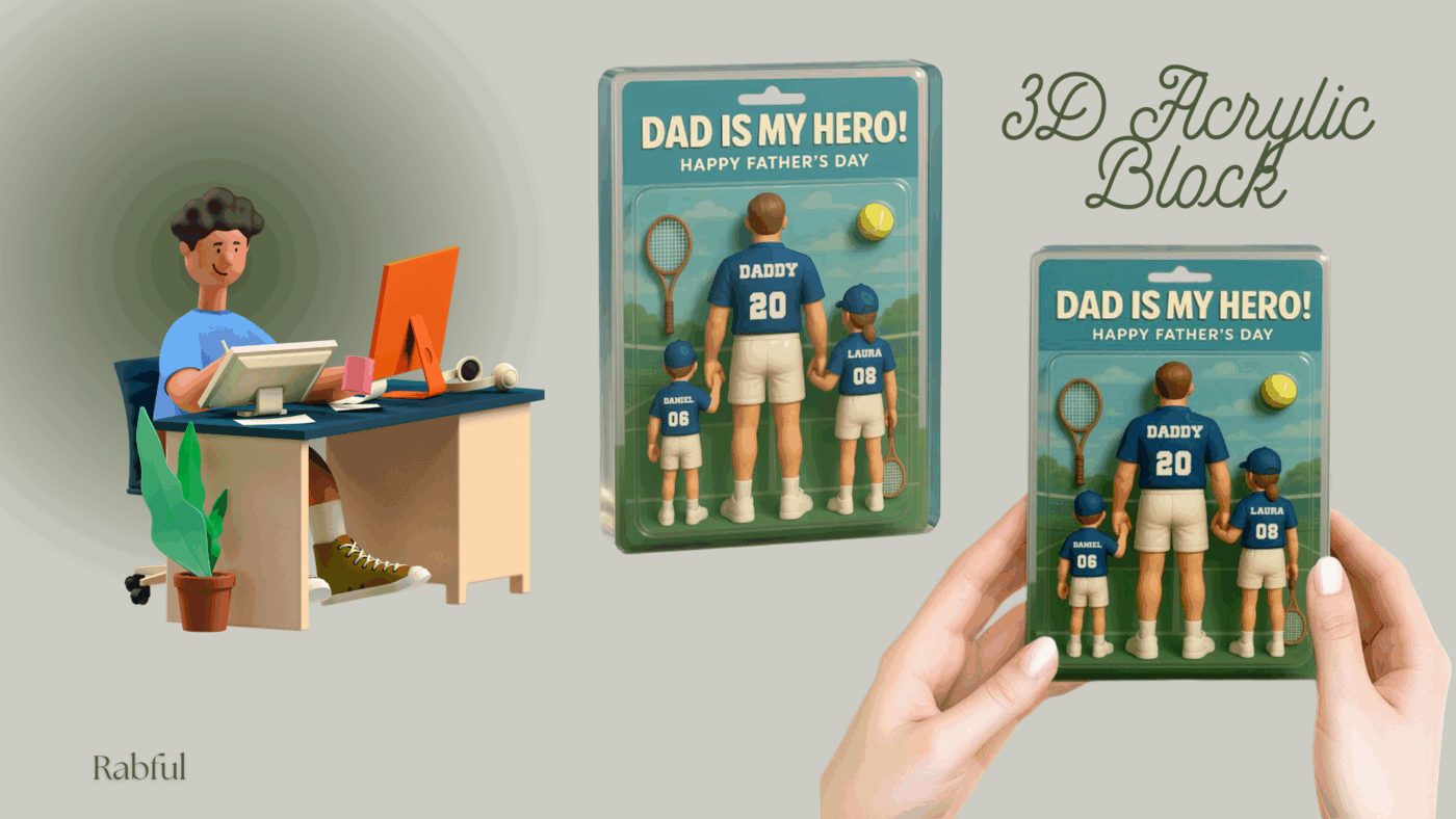 Fulfill 3D Acrylic Block Cùng Rabful