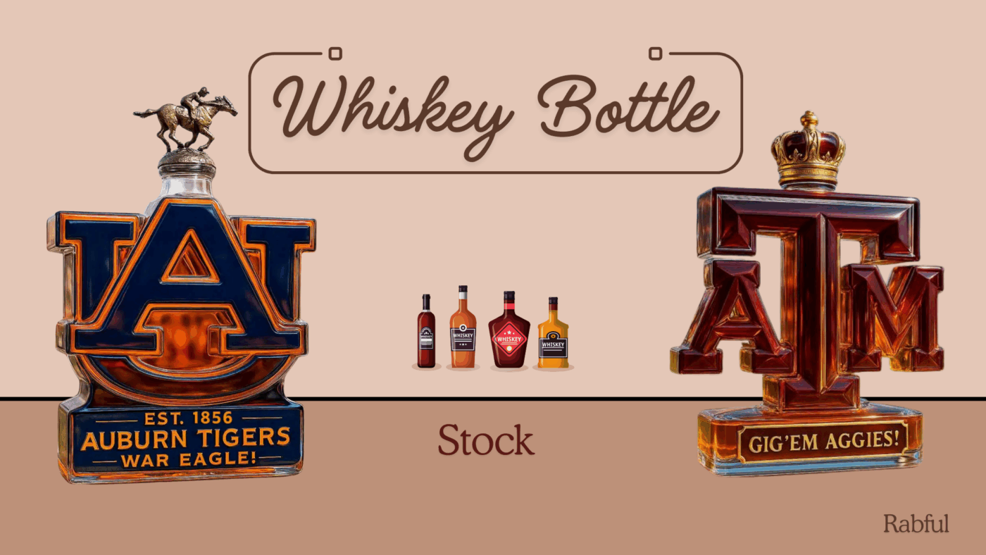 Whiskey Bottle Có Sẵn Tại Kho Rabful