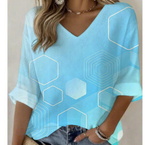 3D V-neck Sweater