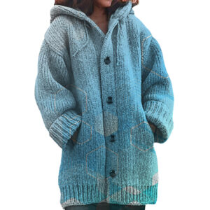 3D Women Long Cardigan
