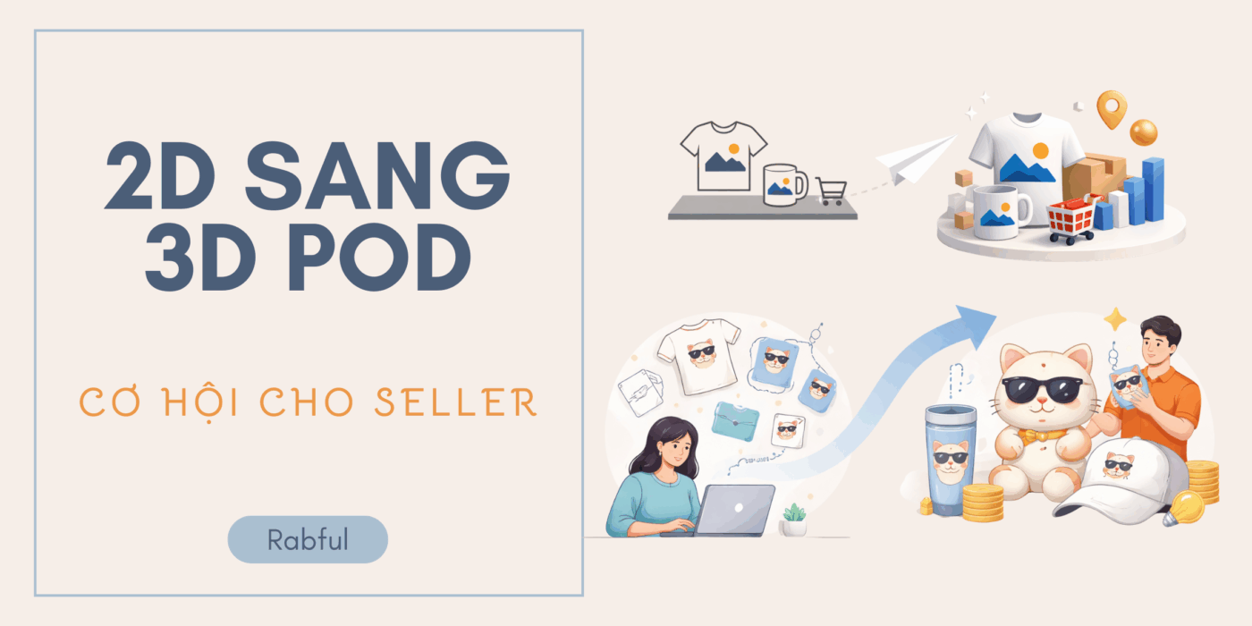 Từ 2D Sang 3D POD: Cơ Hội Mới Cho Seller