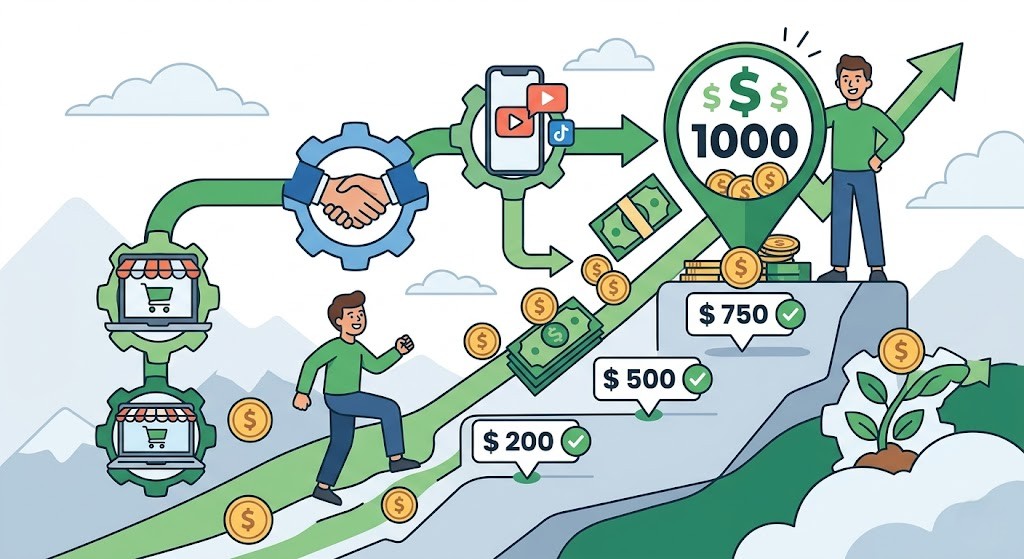 Cách chạm mốc $1000/tháng