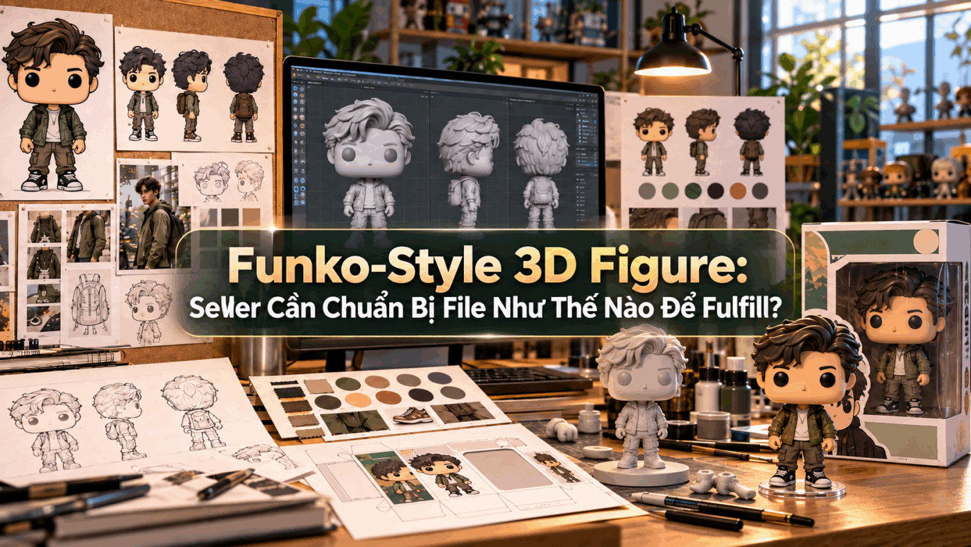 Funko-Style 3D Figure: Seller Cần Chuẩn Bị File Như Thế Nào Để Fulfill?