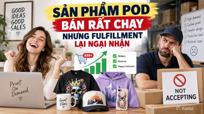 Sản Phẩm POD Bán Chạy Nhưng Fulfillment Lại Ngại Nhận